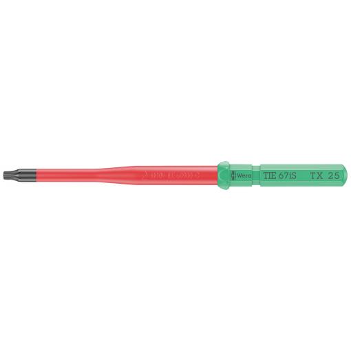 Wera Kraftform Kompakt VDE 67 iS TX 25 x 157 mm TIE pro elektrotechniky TORX výměnné bity s rukojetí TX 25