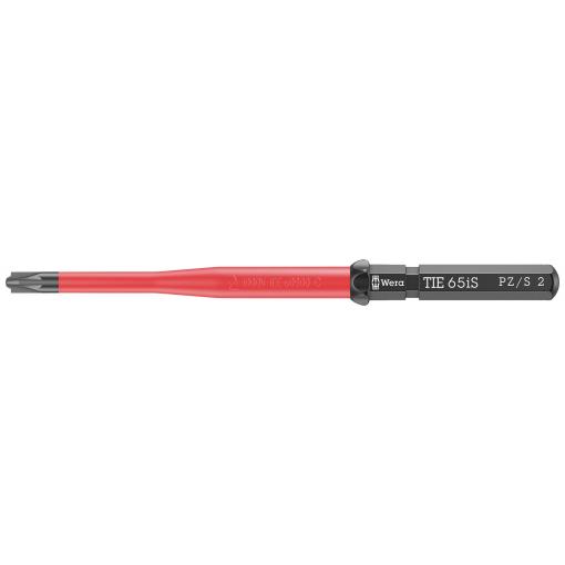 Wera Kraftform Kompakt VDE 65 iS PZ/S # 2 x 157 mm TIE pro elektrotechniky Plus/Minus výměnné bity s rukojetí 2 mm