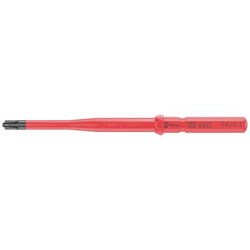 Wera Kraftform Kompakt VDE 62 iS PH/S # 2 x 157 mm TIE pro elektrotechniky Plus/Minus výměnné bity s rukojetí 2 mm