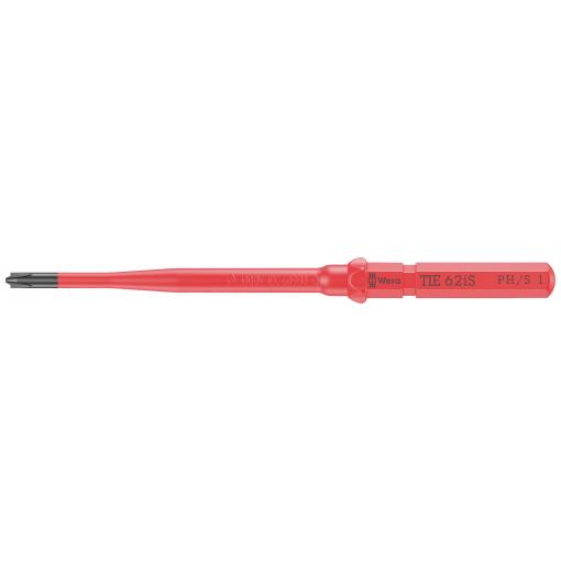 Wera Kraftform Kompakt VDE 62 iS PH/S # 1 x 157 mm TIE pro elektrotechniky Plus/Minus výměnné bity s rukojetí 1 mm