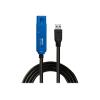 LINDY USB kabel USB-A zásuvka, USB-A zástrčka 15.00 m černá Aktivní se zesílením signálu 43229