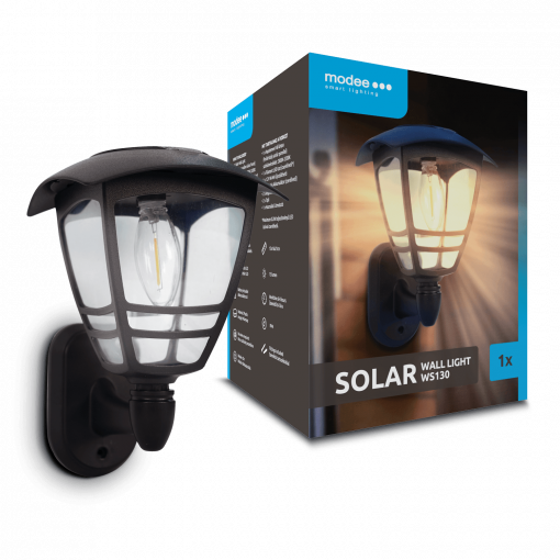Svítidlo solární ML-WS130 LED nástěnné, Lucerna