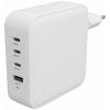 HYPER HyperJuice® 100W USB-C cestovní nabíječka, GaN, s adaptérem pro Evropu, s britským adaptérem, s americkým adaptérem, 1x USB A , 3x USB-C®, 100 W, Dodávka