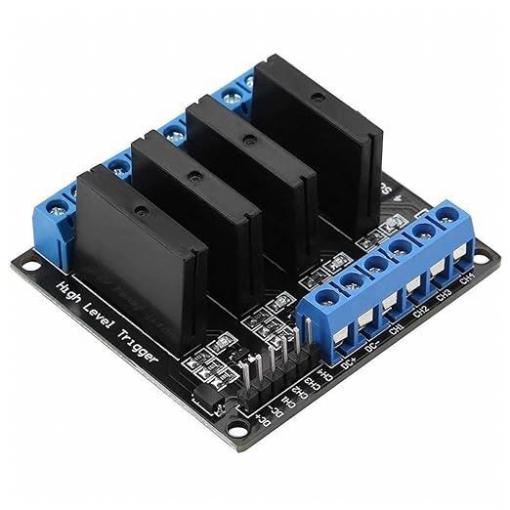Modul polovodičového relé SSR 4kanálový HY-M283, 5 V DC / 240 V AC, 2 A
