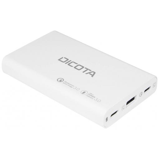 Dicota Desktop USB nabíječka, GaN, USB-C®, USB-C®, USB A, 65 W, bílá