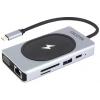 Dicota USB-C® dokovací stanice USB-C 10-in-1 Wireless Charging Dock 4K PD 100W + 15W Vhodné pro značky (dokovací stanice pro notebook): univerzální