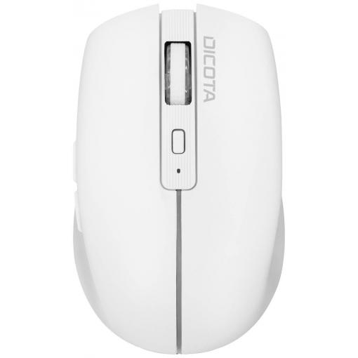 Dicota Notebook myš, přenos Bluetooth®, 5 tlačítko, 800 dpi, 1200 dpi, 1600 dpi, bílá