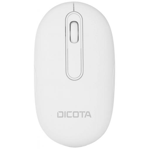 Dicota Desktop optická myš, přenos Bluetooth®, 3 tlačítko, 800 dpi, 1200 dpi, 1600 dpi, bílá