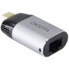 Dicota USB-C® adaptér [1x USB-C® zástrčka - 1x RJ45 zásuvka] DICOTA - Netzwerkadapter - USB-C / Thunderbolt 3 0 mm s nabíjecí zásuvkou