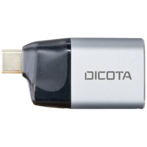 Dicota D32047 USB-C® / HDMI adaptér [1x USB-C® zástrčka - 1x HDMI zásuvka] stříbrná 4K UHD, s nabíjecí zásuvkou 0 mm