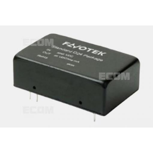 DC/DC měnič MU6D-2418, 24 V → 18 V, izolovaný, DIP-24