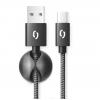 Datový kabel ALIGATOR PREMIUM 2A, USB-C, 2m, černý