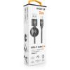 Datový kabel ALIGATOR PREMIUM 2A, USB-C, 2m, černý