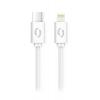 Datový kabel ALIGATOR POWER 30W, USB-C/Lightning 3A 1,5m, bílý