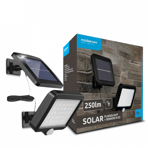 Svítidlo solární ML-WS125 LED nástěnné, reflektor