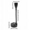Flexibilní čtecí LED lampa h_v345r, 12-24 V DC, 3 W, denní bílá