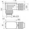 binder 99 5605 75 03 99 5605 75 03-20 Konektor, úhlový, 1 ks