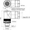 binder 99 0629 58 04 99 0629 58 04-20 kulatý konektor DIN, 1 ks