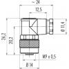 binder 99 0414 70 05 99 0414 70 05-20 úhlová zásuvka, 1 ks