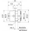 binder 09 4224 150 04 09 4224 150 04-20 přírubová zásuvka , 1 ks