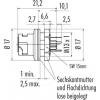 binder 09 0762 090 05 09 0762 090 05-20 přírubová zásuvka , 1 ks