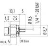 binder 09 9792 20 05 09 9792 20 05-20 přírubová zásuvka , 1 ks