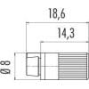binder 09 9764 00 04 09 9764 00 04-20 Kabelová zásuvka, 1 ks
