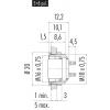 binder 09 0116 09 05 09 0116 09 05-20 přírubová zásuvka , 1 ks