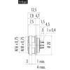 binder 09 0112 90 04 09 0112 90 04-20 přírubová zásuvka , 1 ks