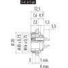 binder 09 0308 89 03 09 0308 89 03-20 přírubová zásuvka , 1 ks