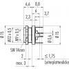 binder 09 0424 30 07 09 0424 30 07-20 přírubová zásuvka , 1 ks