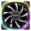 MONTECH Montech RX140 PWM ARGB Reverse Lüfter - 140mm, schwarz PC větrák s krytem vícebarevná (š x v) 140 mm x 140 mm včetně LED osvětlení
