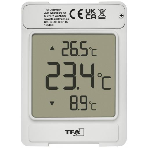 TFA Dostmann WINDOO okenní teploměr šedá 30.1067.15