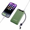 Intenso F10000 powerbanka Li-Pol, 10000 mAh, Quick Charge, Dodávka energie, USB-A, USB-C®, zelená, Indikátor stavu