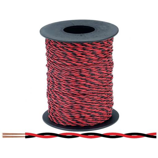 Donau Elektronik 210-10-100 lanko/ licna 2 x 0.04 mm² + 2 x 0.04 mm² červená, černá 100 m