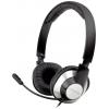 Creative HS-720 V2 Headset otevřená (On Ear) kabelová stereo černá, stříbrná regulace hlasitosti, Vypnutí zvuku mikrofonu