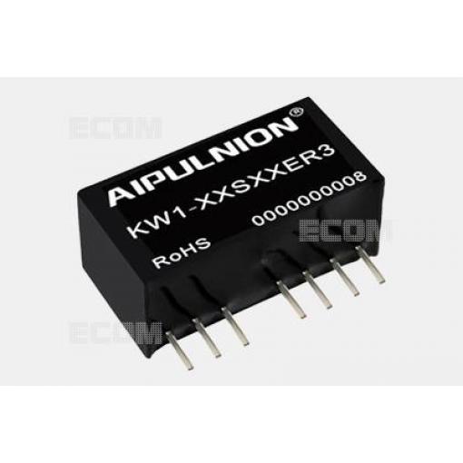 DC/DC měnič KW1-24S05ER3, 24 V → 5 V / 200 mA, izolovaný, SIP8