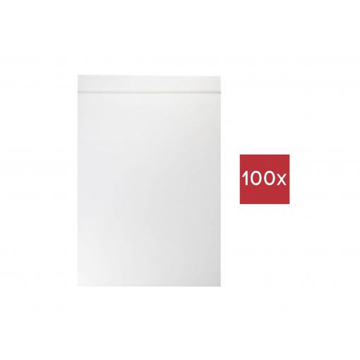 TRU COMPONENTS uzavíratelný sáček bez popisných štítků (d x š) 120 mm x 80 mm transparentní polyetylén 100 ks