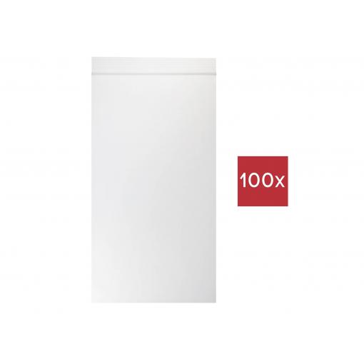 TRU COMPONENTS uzavíratelný sáček bez popisných štítků (d x š) 200 mm x 100 mm transparentní polyetylén 100 ks