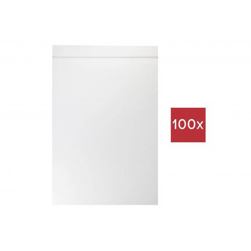 TRU COMPONENTS uzavíratelný sáček bez popisných štítků (d x š) 150 mm x 100 mm transparentní polyetylén 100 ks