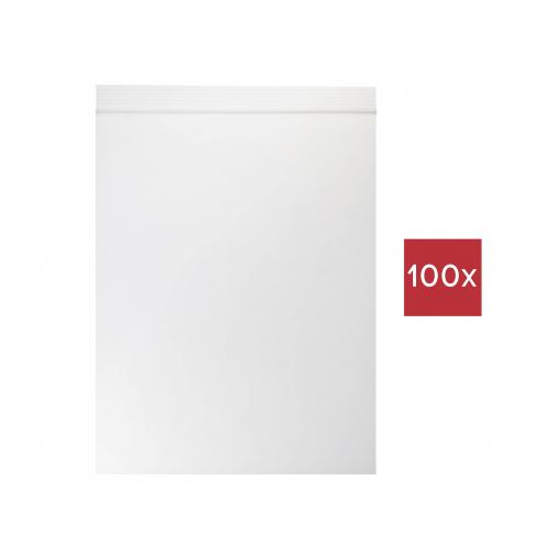 TRU COMPONENTS uzavíratelný sáček bez popisných štítků (d x š) 250 mm x 180 mm transparentní polyetylén 100 ks