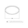 Brumberg 12214073 12214073 LED stropní svítidlo LED 50 W bílá