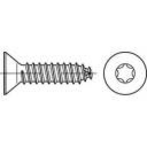 TOOLCRAFT 145291 zápustné šrouby se zápustnou hlavou 2.2 mm 4.5 mm T profil DIN 7982 ocel galvanizováno zinkem 2000 ks