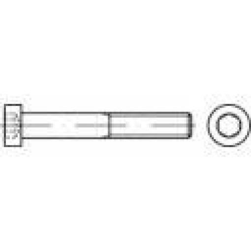 TOOLCRAFT 145508 šrouby s válcovou hlavou M3 10 mm vnitřní šestihran DIN 7984 ocel 100 ks