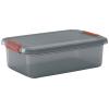 KIS 237489 Úložný box, K Latch, stohovatelné, (š x v x h) 590 x 180 x 390 mm, kouřová šedá, průsvitná, 1 ks