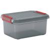 KIS 237490 Úložný box, K Latch, stohovatelné, (š x v x h) 390 x 180 x 290 mm, kouřová šedá, průsvitná, 1 ks