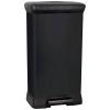 Curver Deco bin metalics 246364 odpadkový koš, 50 l, (š x v x h) 390 x 720 x 290 mm, černá, 1 ks