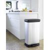 Curver Deco bin metalics 240643 odpadkový koš, 50 l, (š x v x h) 390 x 720 x 290 mm, stříbrná, černá, 1 ks