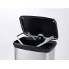 Curver Deco bin metalics 240643 odpadkový koš, 50 l, (š x v x h) 390 x 720 x 290 mm, stříbrná, černá, 1 ks