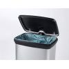 Curver Deco bin metalics 240643 odpadkový koš, 50 l, (š x v x h) 390 x 720 x 290 mm, stříbrná, černá, 1 ks